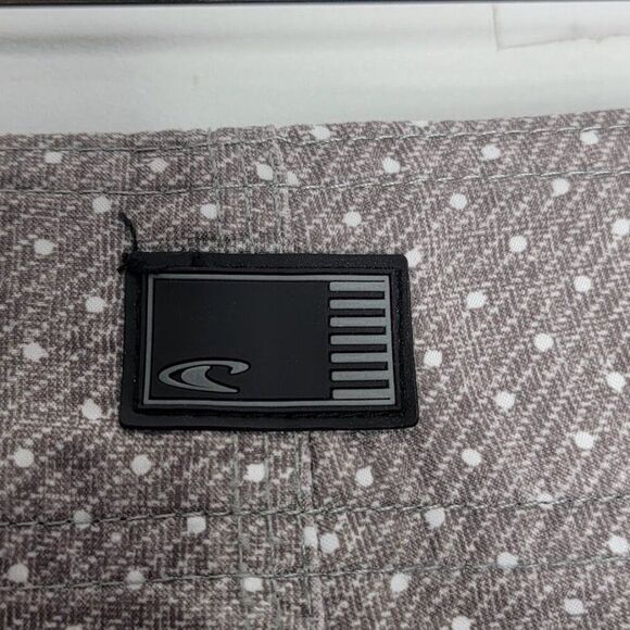 ONeill Mens 30 Board Shorts Red & Grey Dual Pocket Polyester - Picture 8 of 11